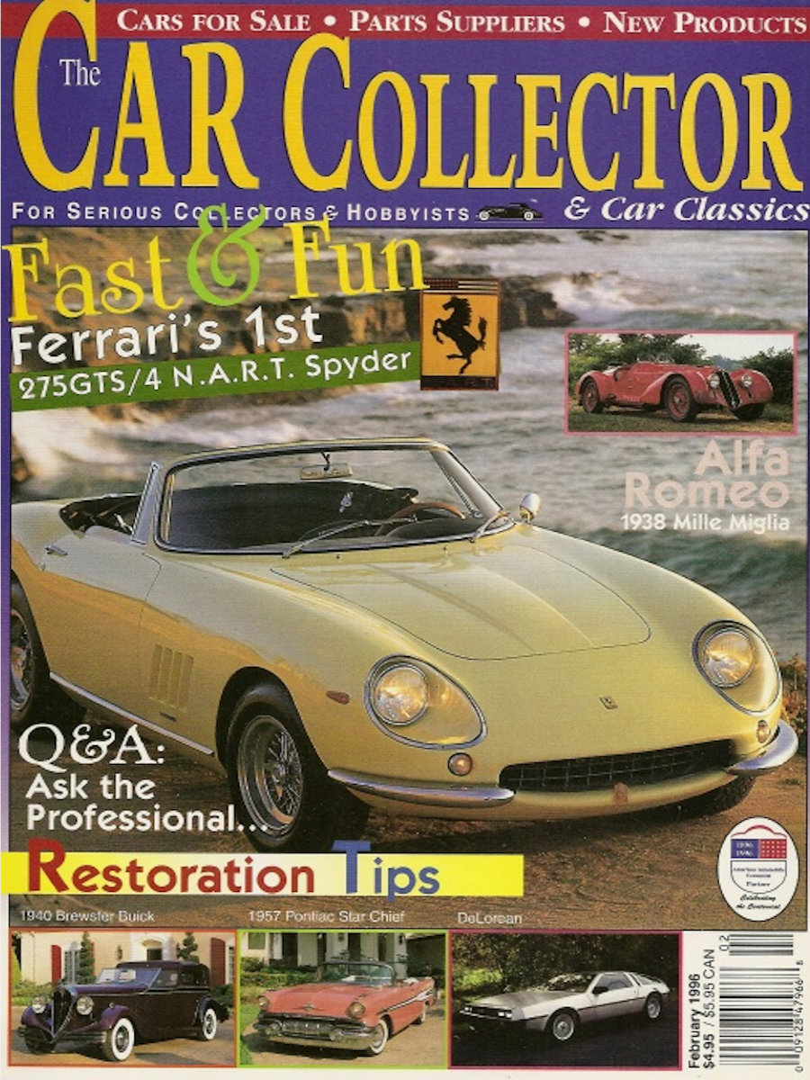 Car Collector Classics Feb February 1996