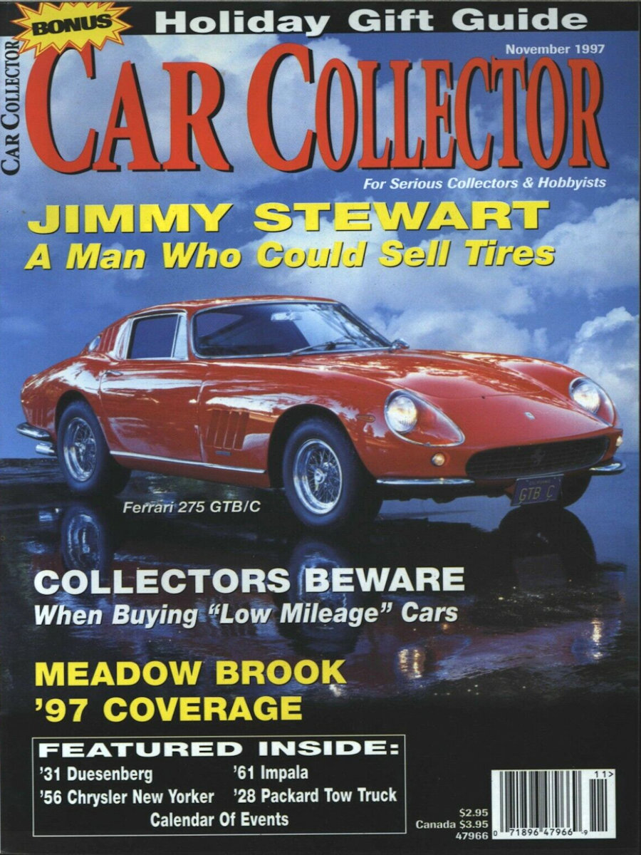 Car Collector Classics Nov November 1997