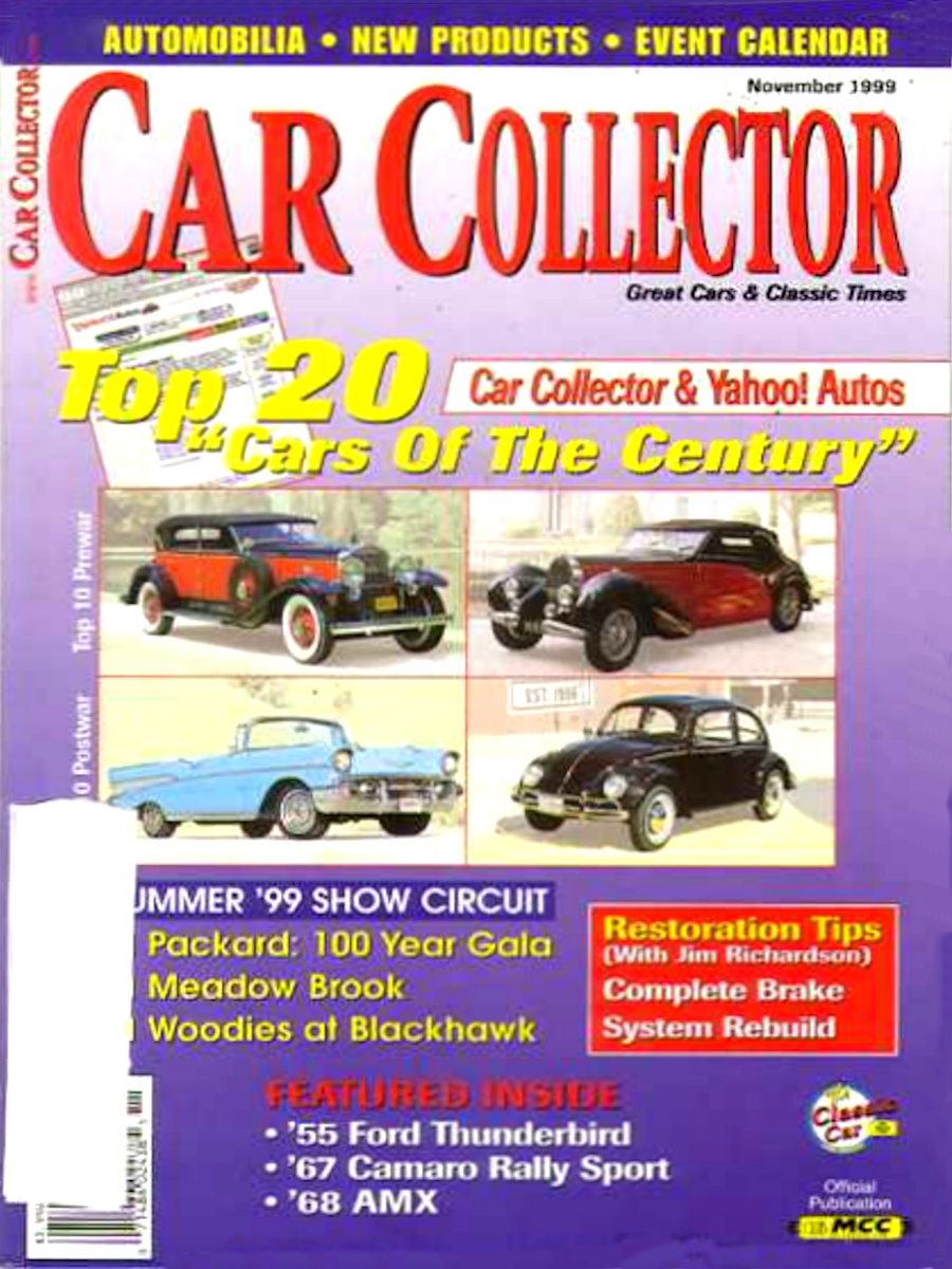 Car Collector Classics Nov November 1999
