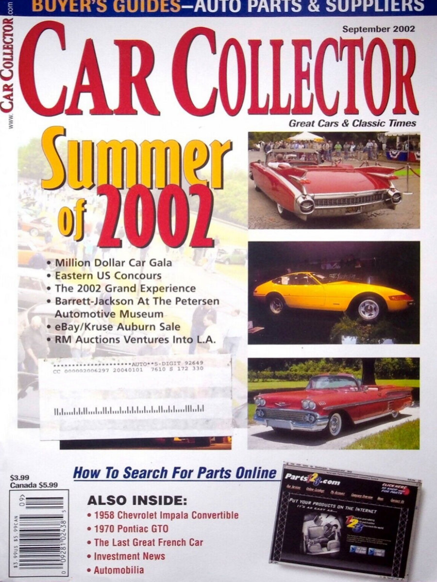 Car Collector Classics Sept September 2002
