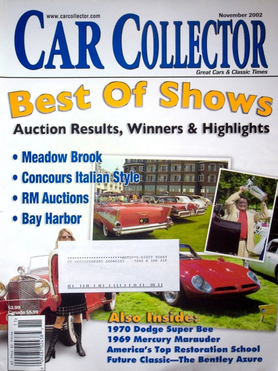 Car Collector Classics Nov November 2002