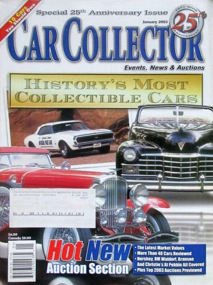 Car Collector Classics Jan January 2003