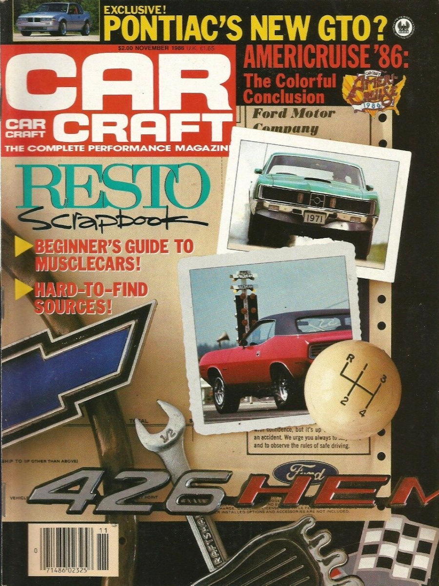 Car Craft Nov November 1986 
