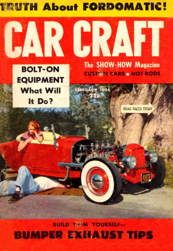 Car Craft Feb February 1954 