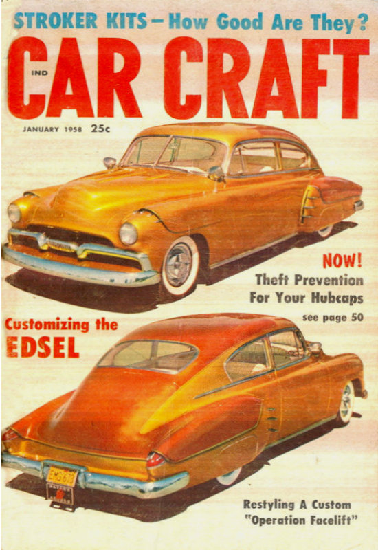 Car Craft Jan January 1958 