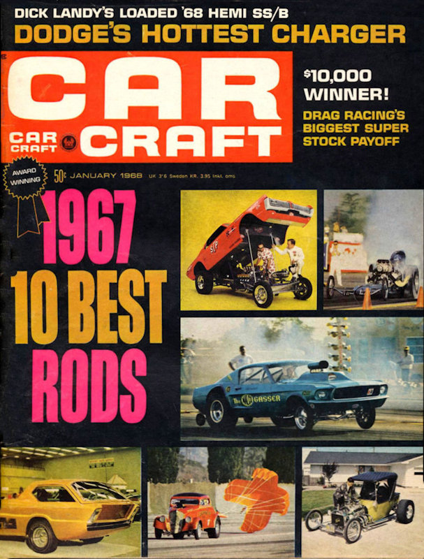 Car Craft Jan January 1968 