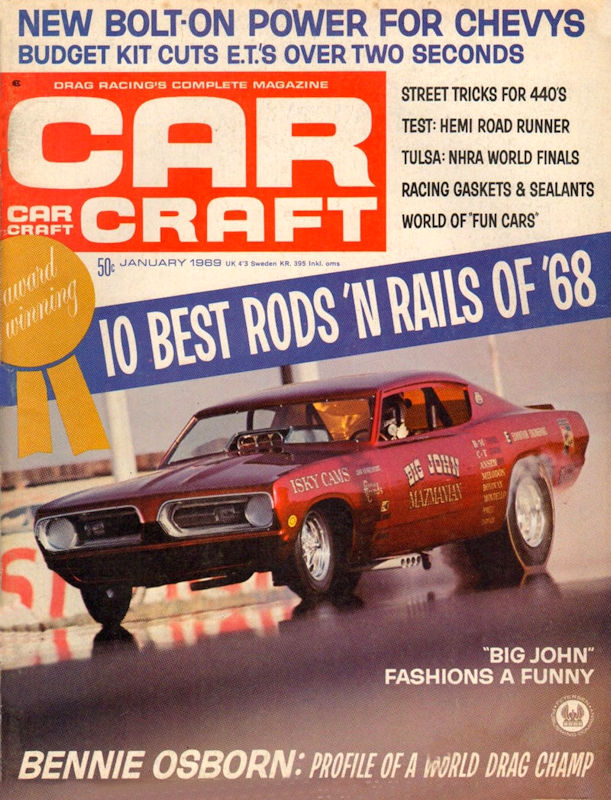 Car Craft Jan January 1969 