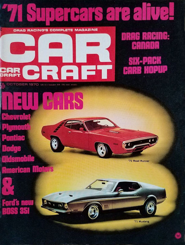 Car Craft Oct October 1970 