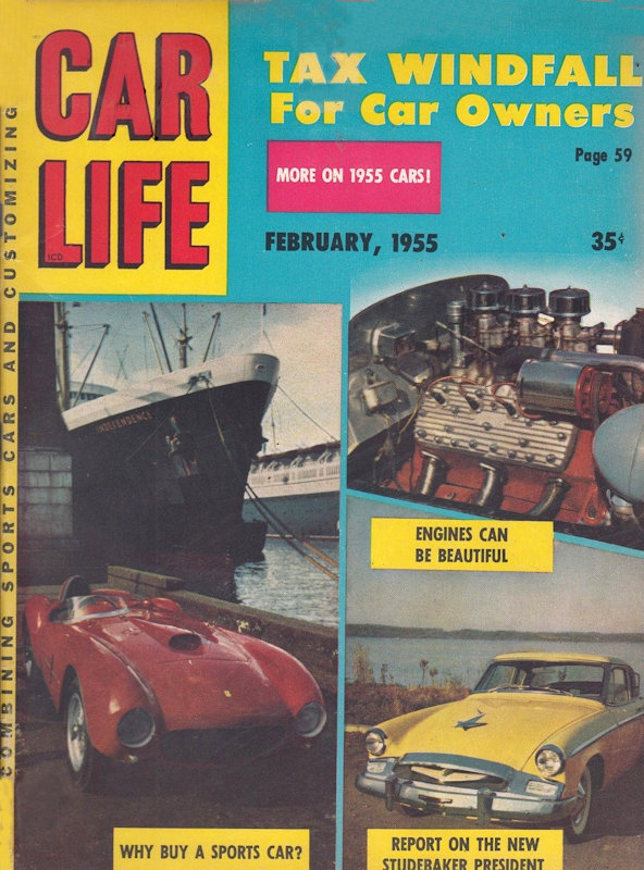 Car Life Feb February 1955 