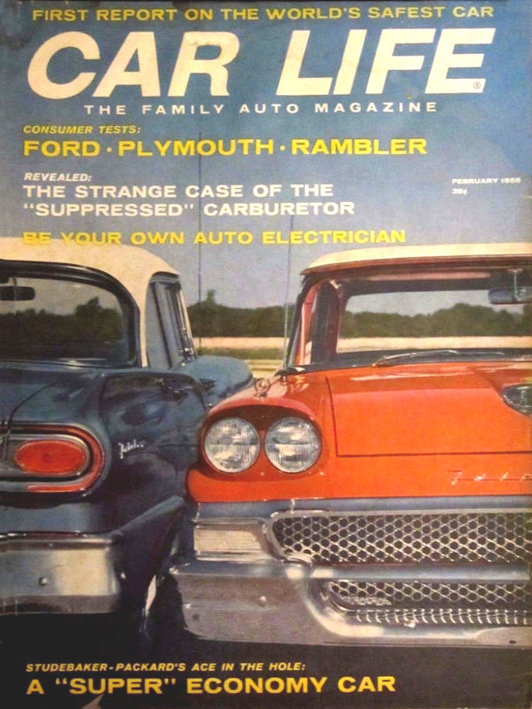 Car Life Feb February 1958 