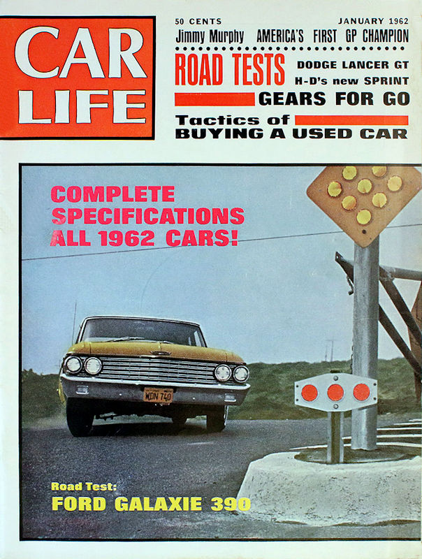 Car Life Jan January 1962 