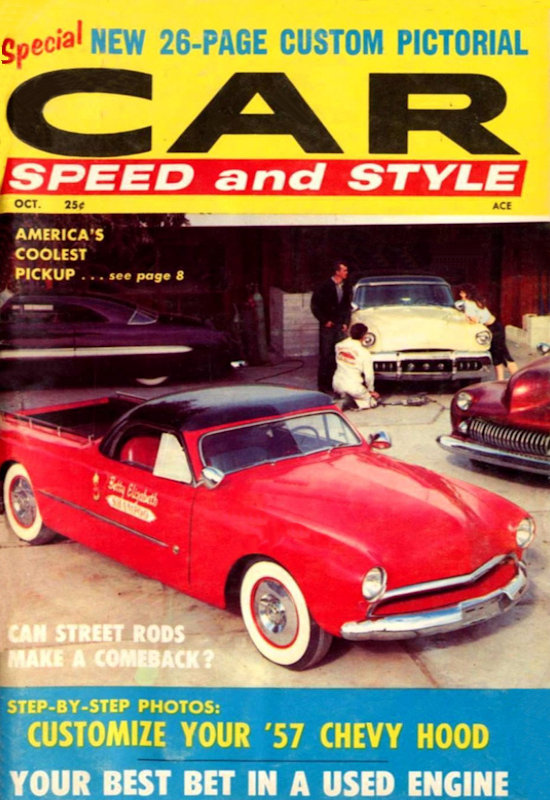 Car Speed and Style Oct October 1958 