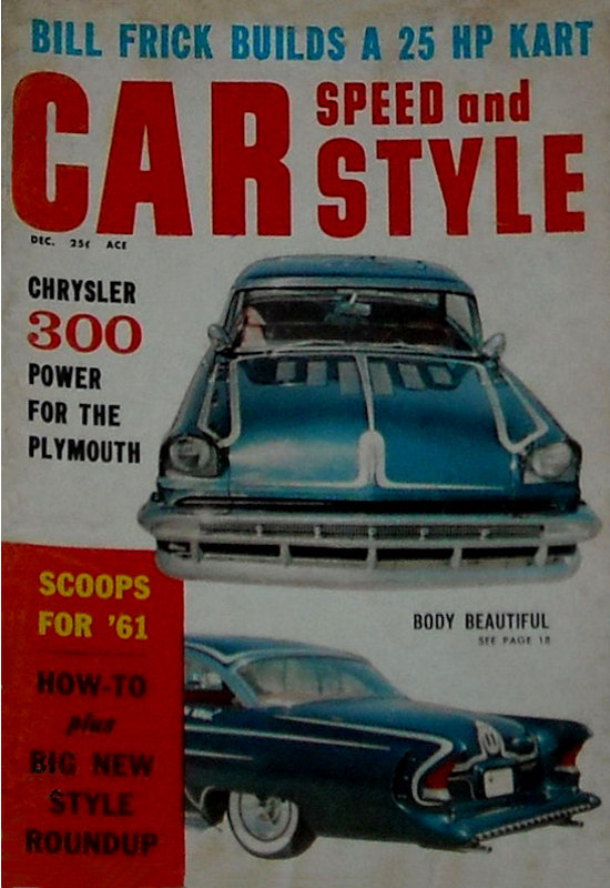 Car Speed and Style Dec December 1960 