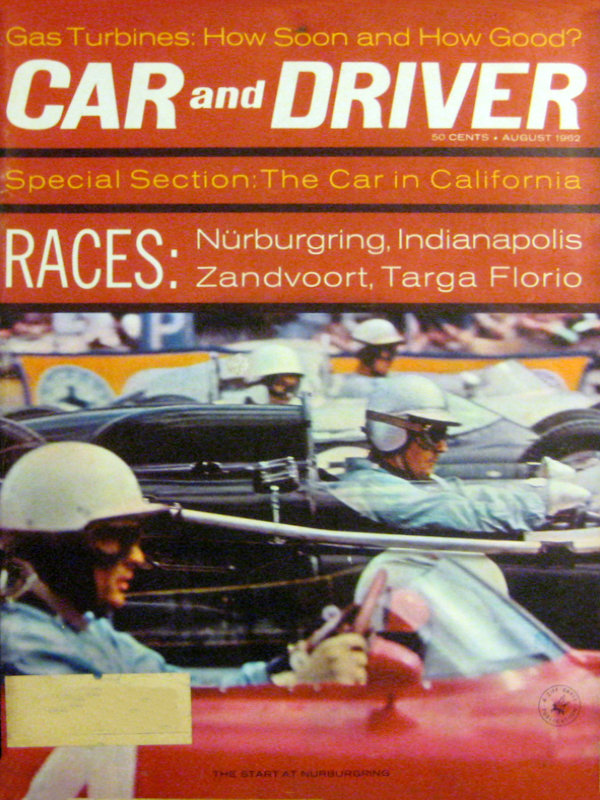 Car and Driver Aug August 1962 