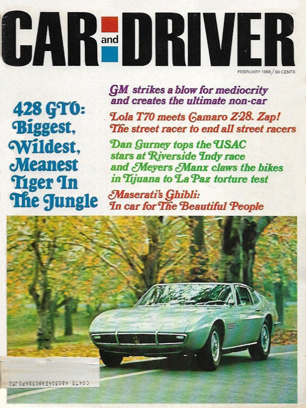 Car and Driver Feb February 1968 