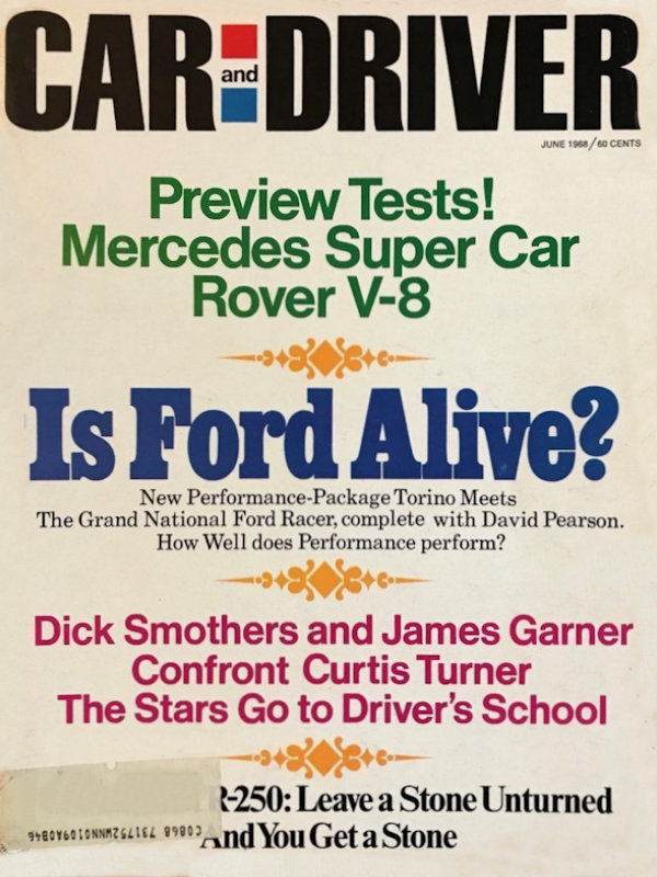 Car and Driver June 1968 