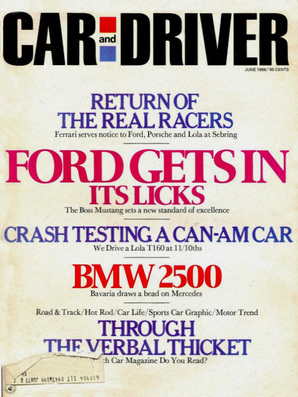Car and Driver June 1969 