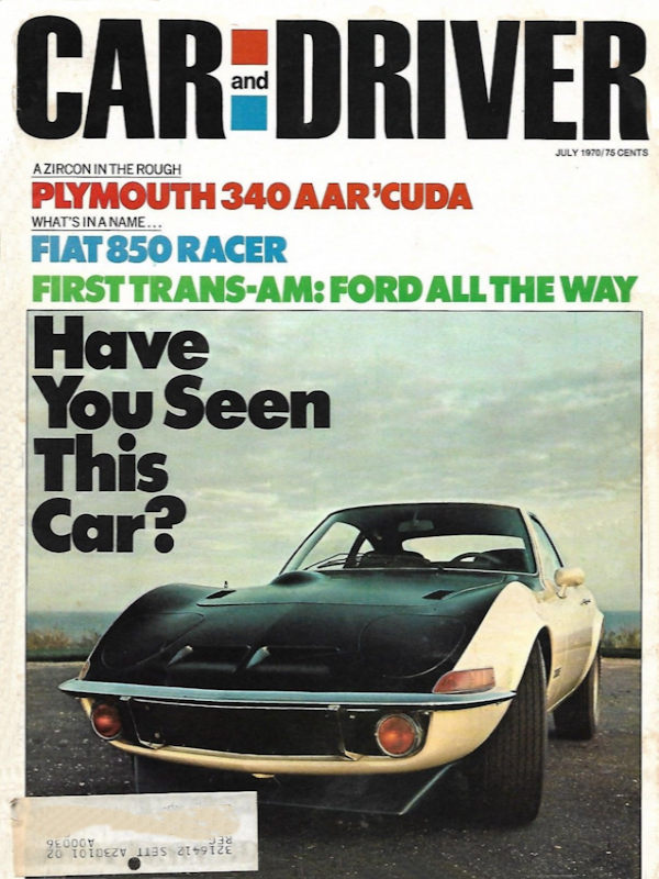 Car and Driver July 1970 