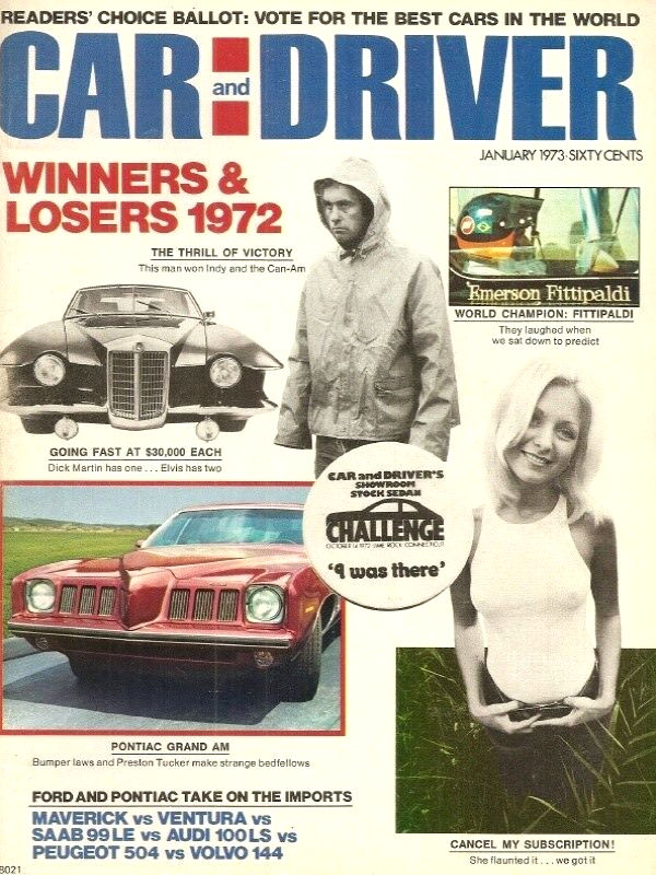Car and Driver Jan January 1973 