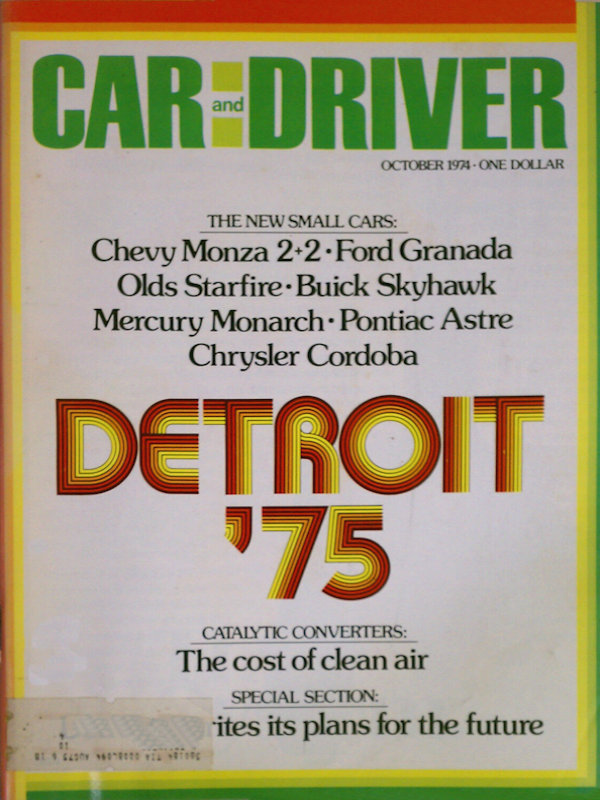 Car and Driver Oct October 1974 
