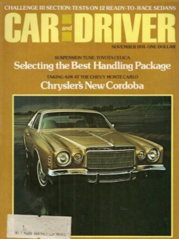 Car and Driver Nov November 1974 