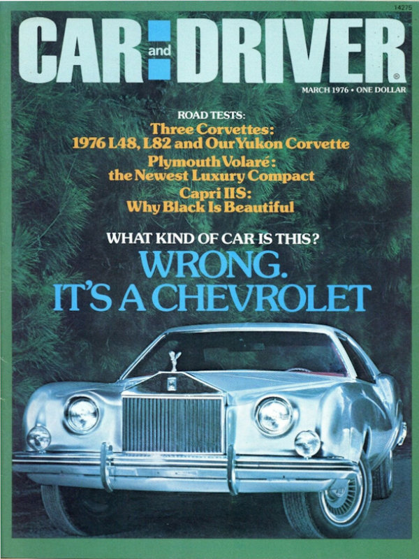 Car and Driver Mar March 1976 