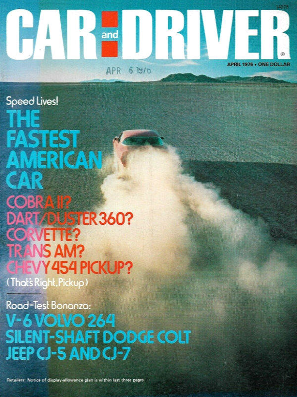 Car and Driver Apr April 1976 