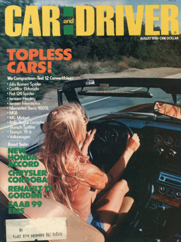 Car and Driver Aug August 1976 