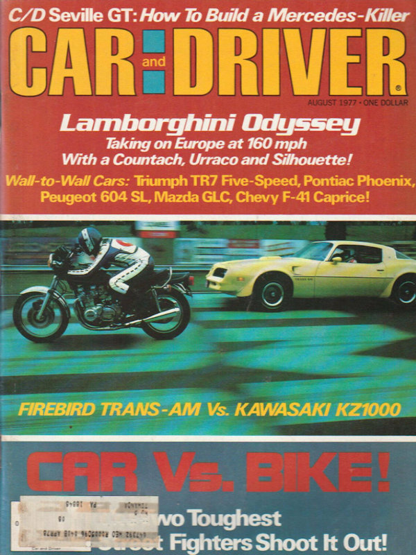 Car and Driver Aug August 1977 