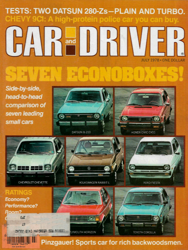 Car and Driver July 1978 