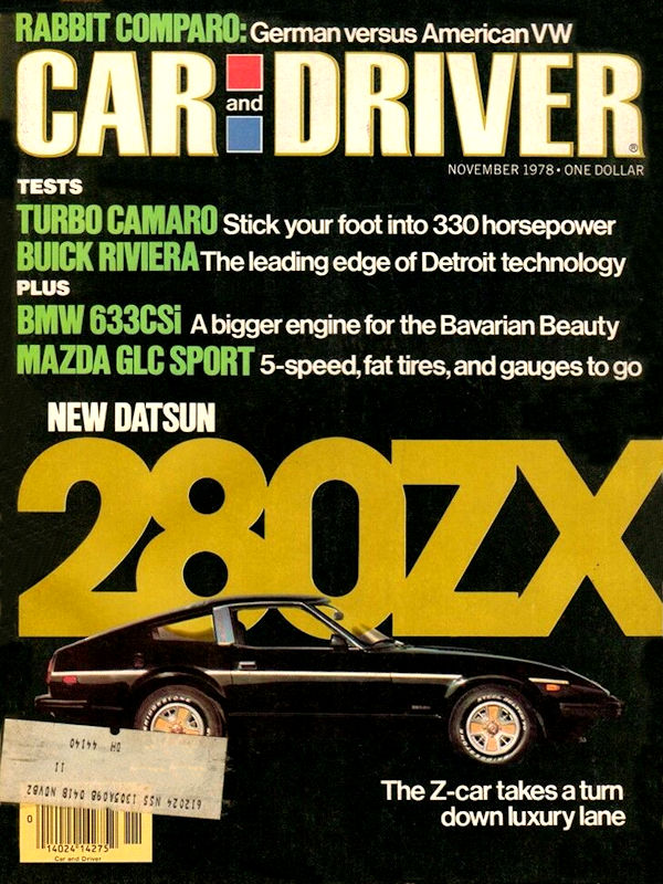 Car and Driver Nov November 1978 