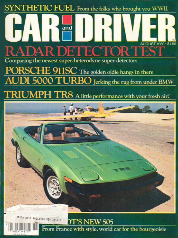Car and Driver Aug August 1980 