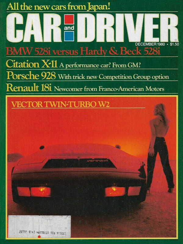 Car and Driver Dec December 1980 