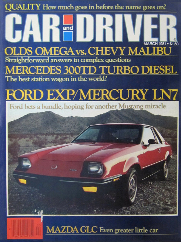 Car and Driver Mar March 1981 