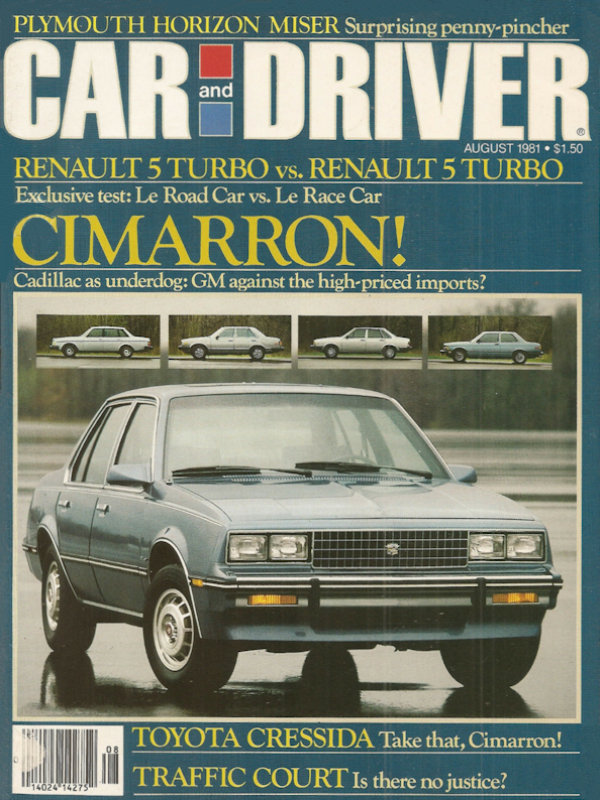 Car and Driver Aug August 1981 