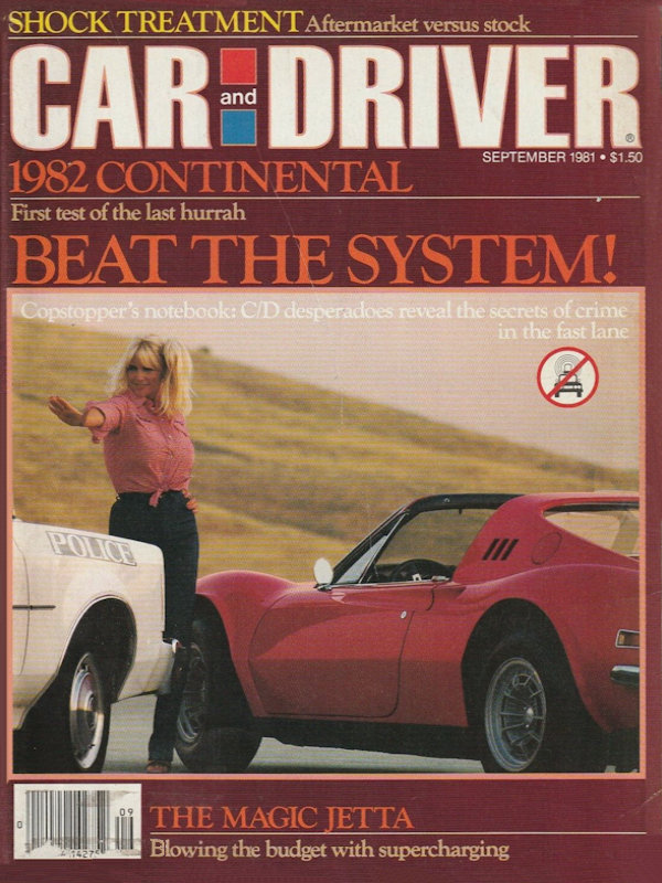 Car and Driver Sept September 1981 