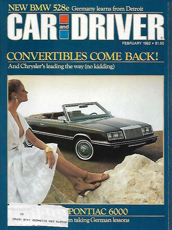 Car and Driver Feb February 1982 
