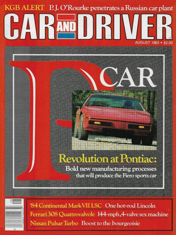 Car and Driver Aug August 1983 