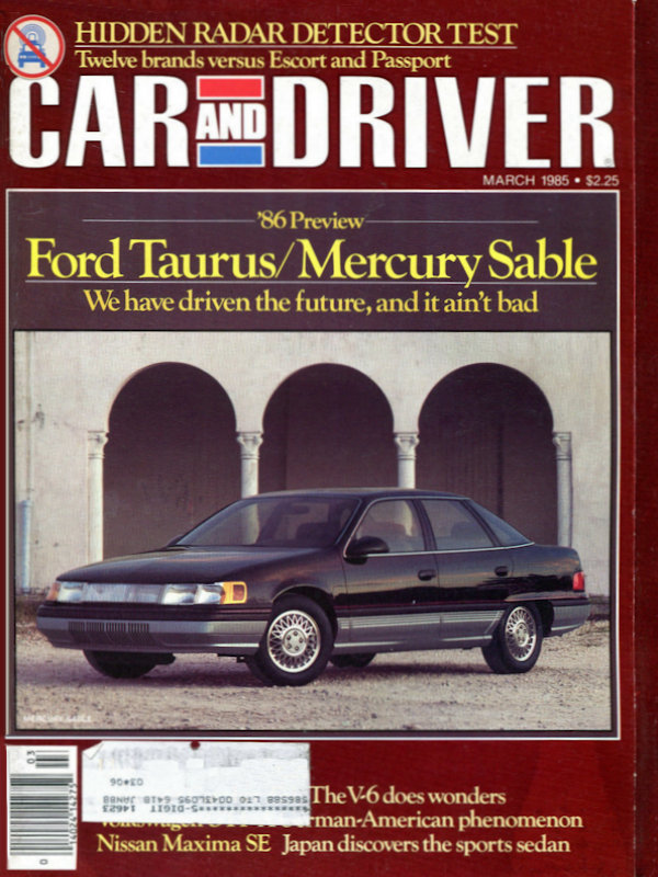 Car and Driver Mar March 1985 