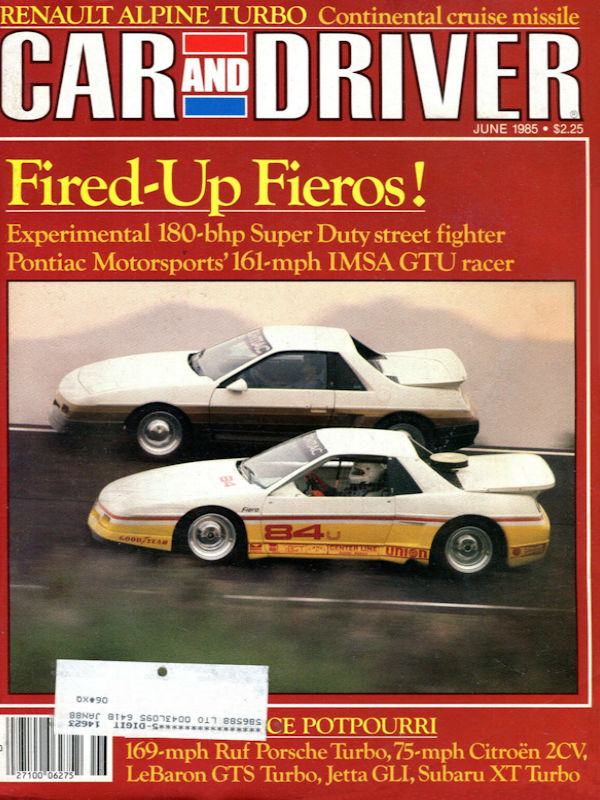 Car and Driver June 1985 