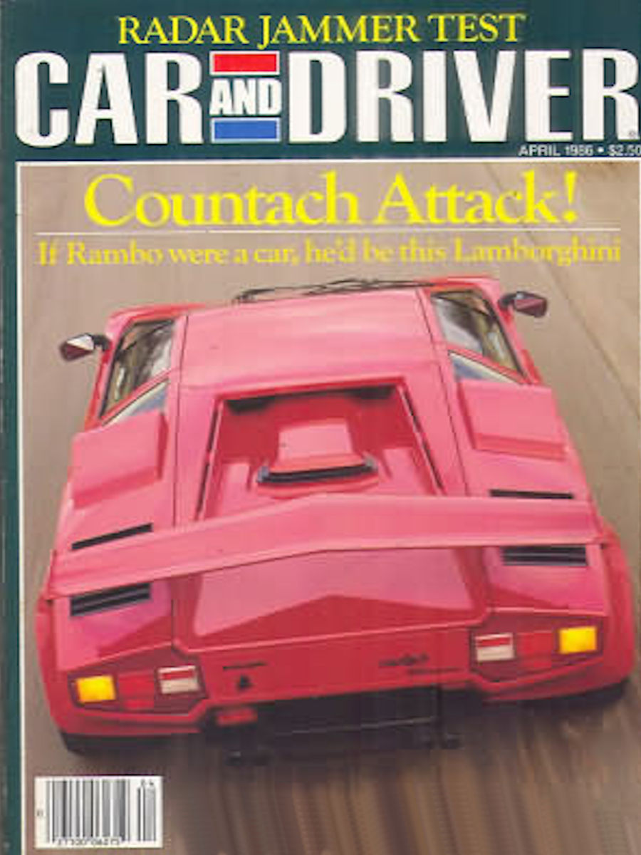 Car and Driver Apr April 1986 