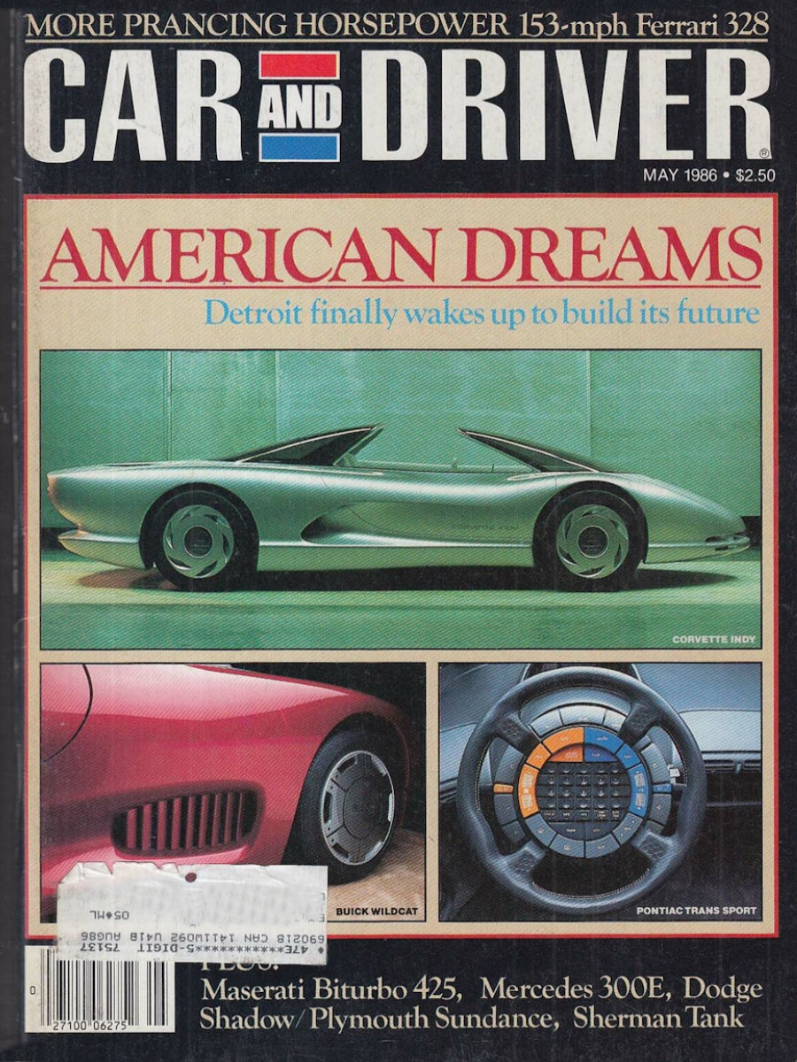 Car and Driver May 1986 