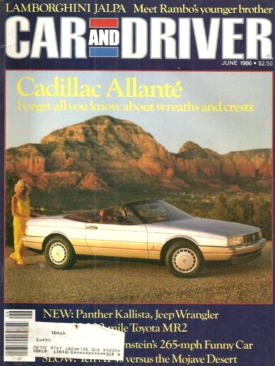 Car and Driver June 1986 