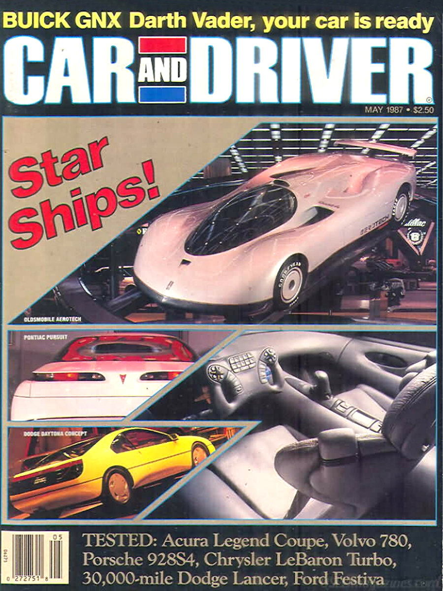 Car and Driver May 1987 