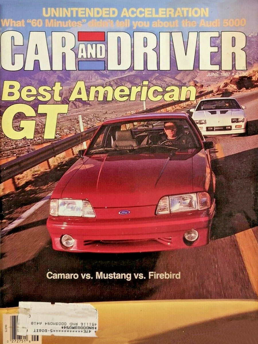 Car and Driver June 1987 