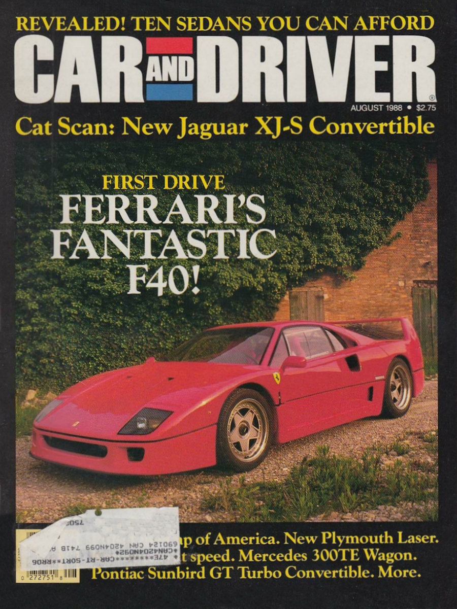 Car and Driver Aug August 1988 