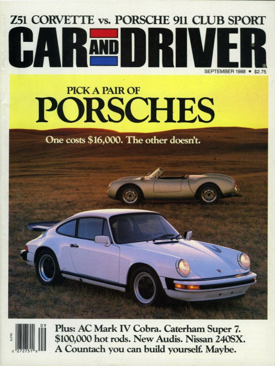 Car and Driver Sept September 1988 