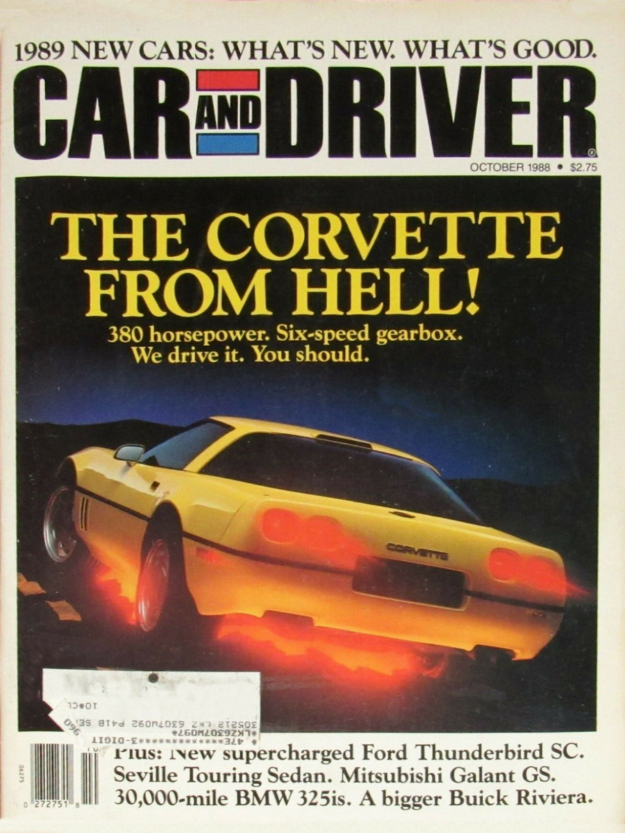 Car and Driver Oct October 1988