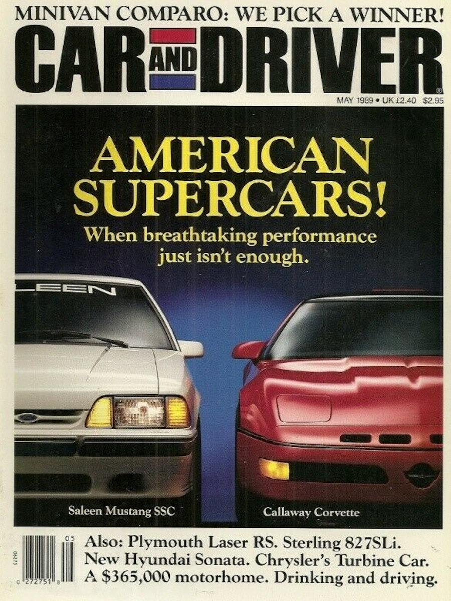 Car and Driver May 1989