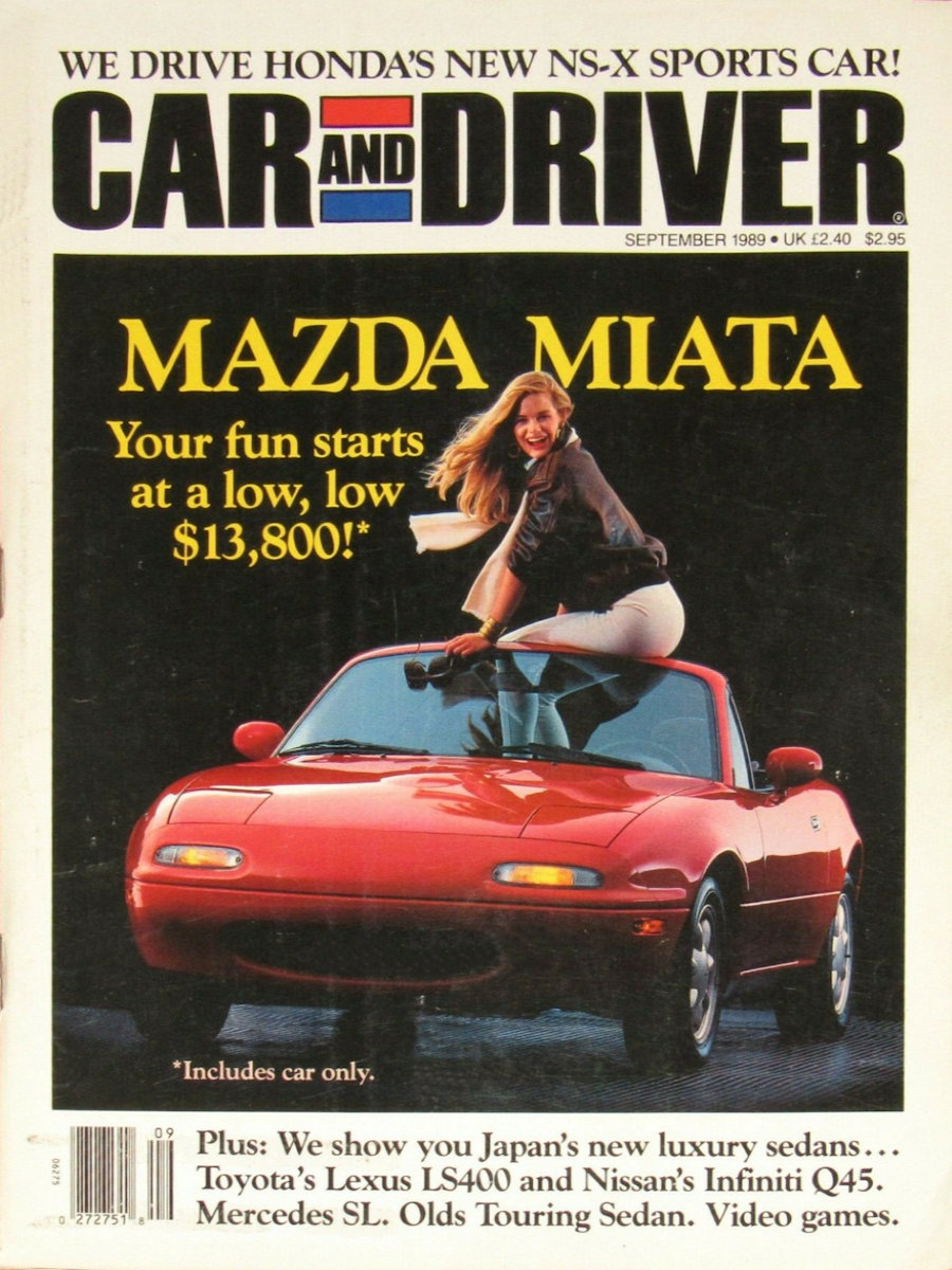 Car and Driver Sept September 1989 